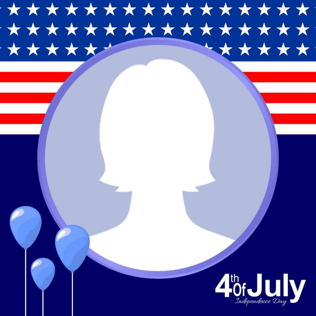 Th July Happy Independence Profile Picture Frame