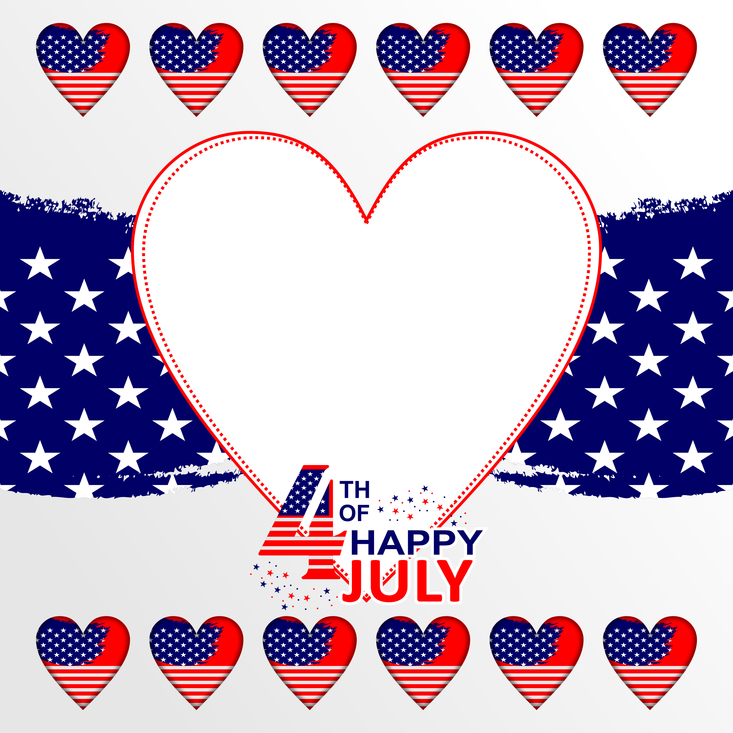 happy independence day frame