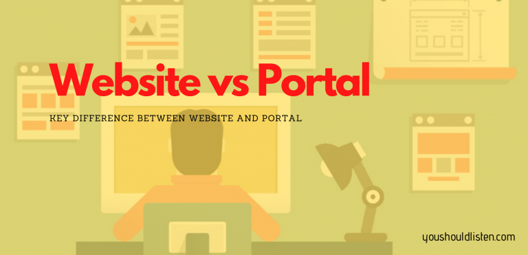 Website vs portal