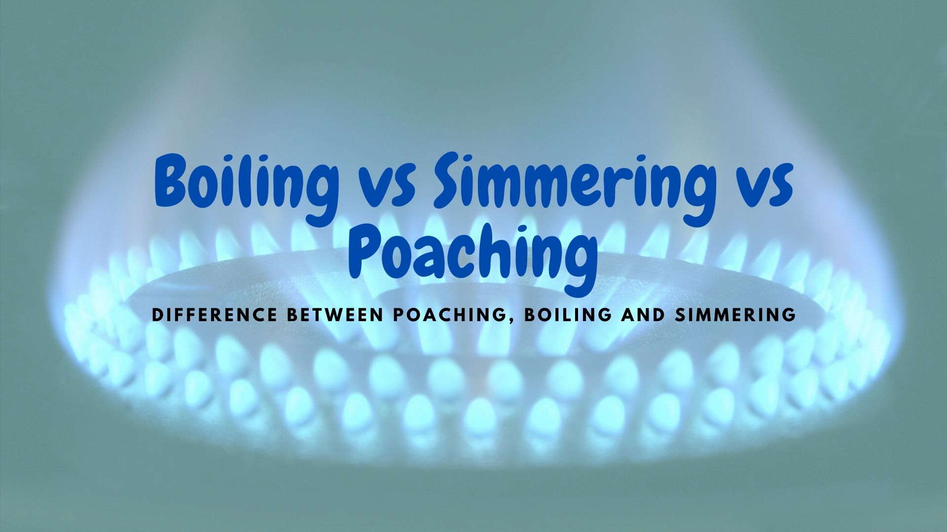 Boiling vs Simmering vs Poaching