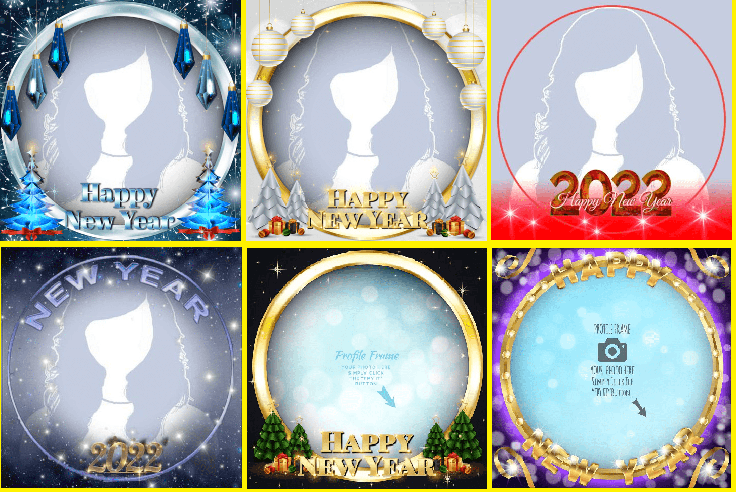 Happy New Year 2022 Profile Frame Filter Overlay 2022