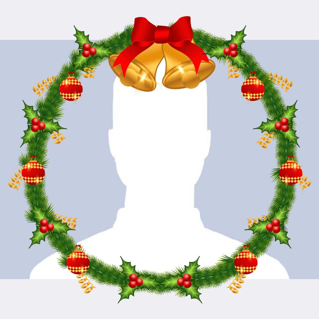 Happy Holidays & Christmas Profile Picture Frame