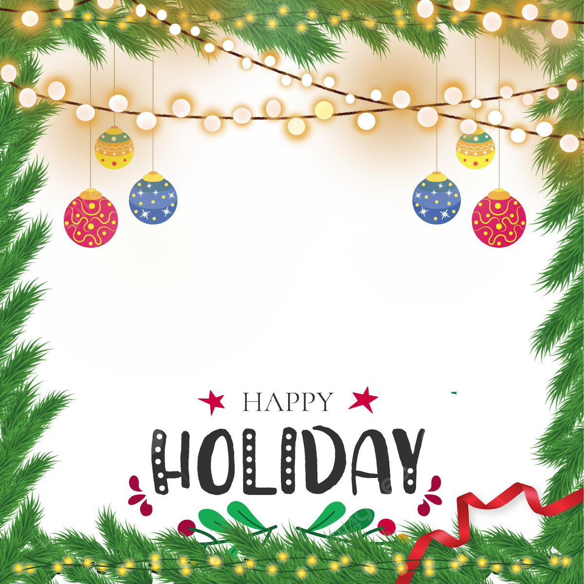 Happy Holidays & Christmas Profile Picture Frame