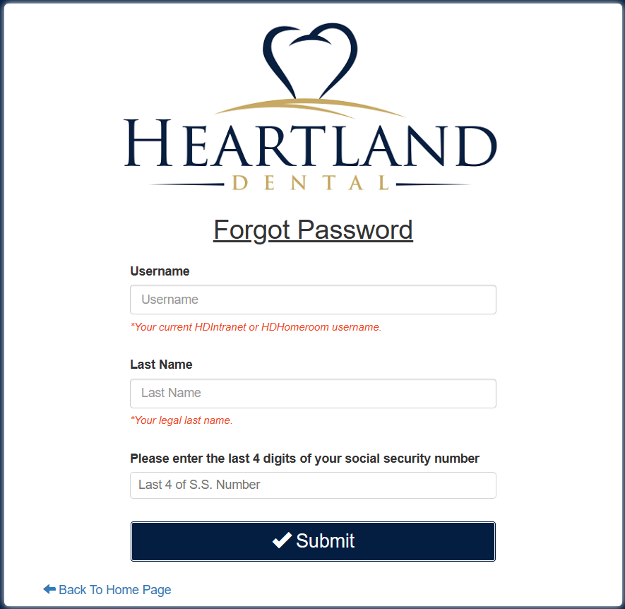 Heartland portal login password 